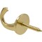 Hillman HILLMAN Brass Plated Brass Hook 1 pk 122408 - alternate 4